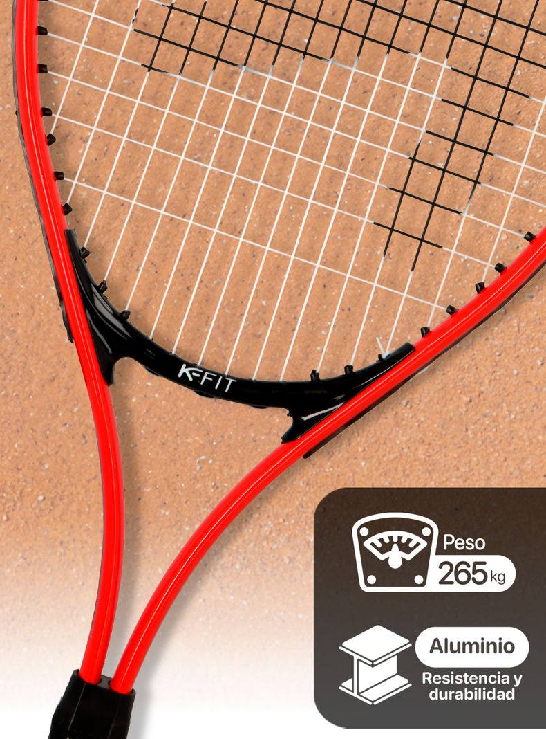 Raqueta Tenis Adulto Aluminio Inicial 27 K64 K-fit-3