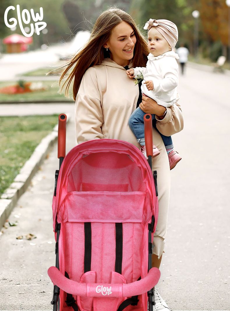 Coche Paragua Paseo Bebe Plegable Niño Niña Rosado-7