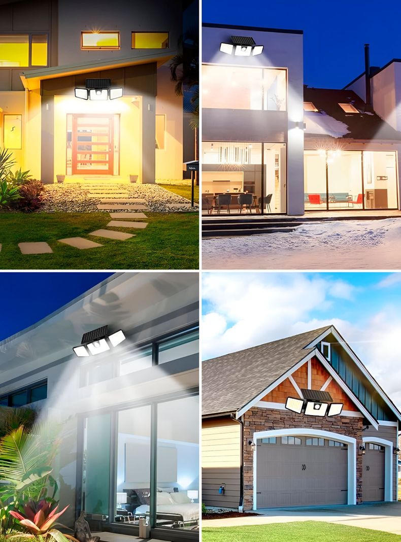 Foco Led Solar Exterior Sensor Movimiento 3p 18w Homeclaf-5