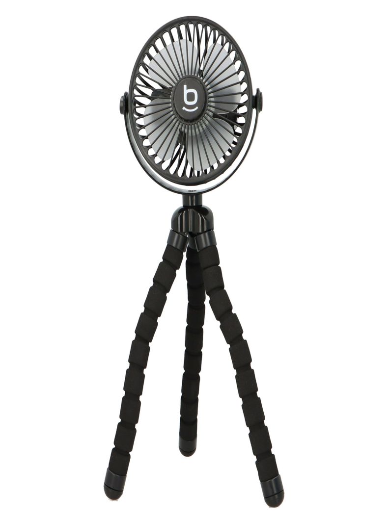 Ventilador Portatil Usb Con Base Tripode Negro