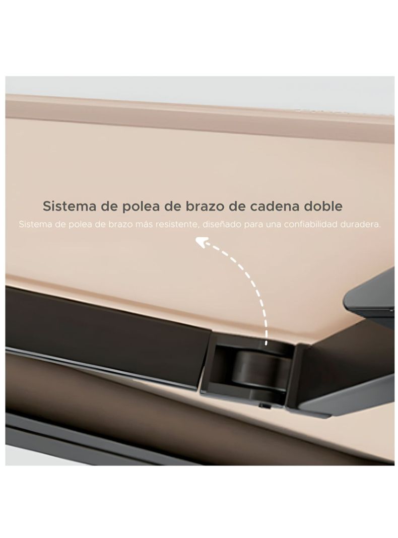 Toldo Brazo Retráctil Motorizado con control remoto 4 x 2.5 mts-5
