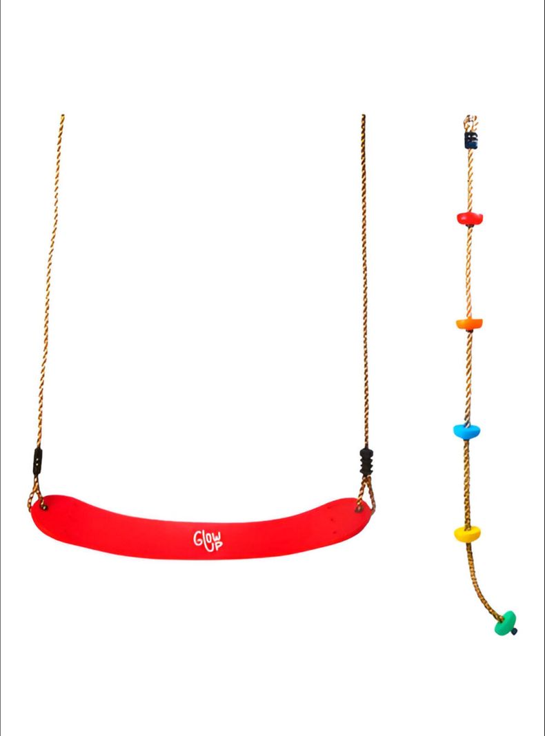 Pack Columpio Eva Rojo y Escalador