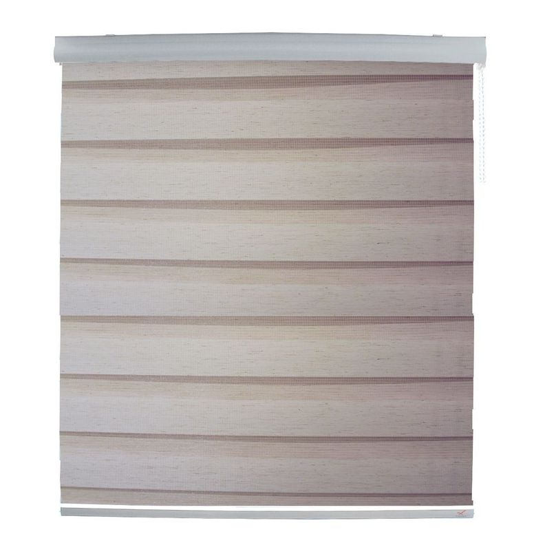 Cortina Roller Duo Lino Beige Sand 240x240cm