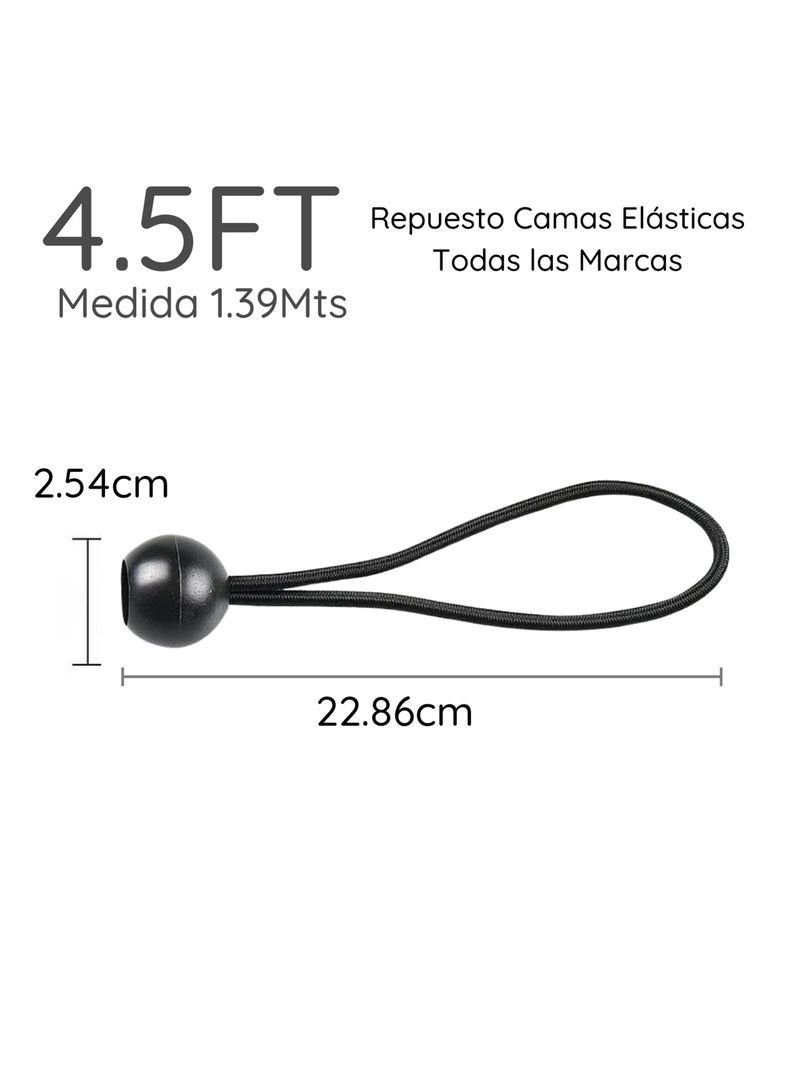 30 Resortes Para Camas Elásticas 4.5 Ft 1.4mts Glowup-1