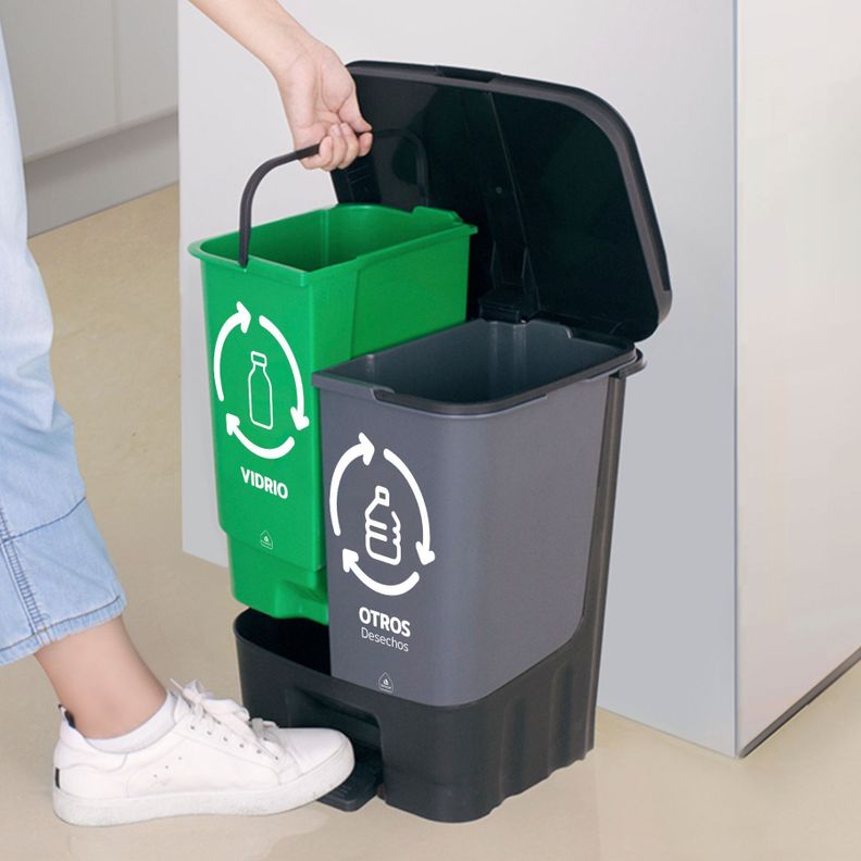 Basureros de Reciclaje 20L Vidrio y Otros Desechos-4