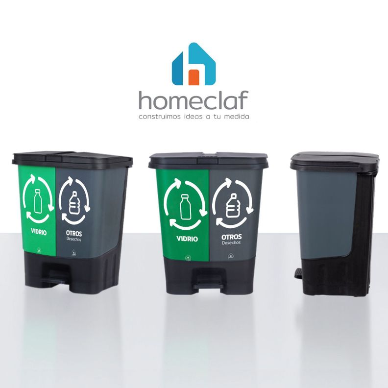 Basureros de Reciclaje 20L Vidrio y Otros Desechos-3