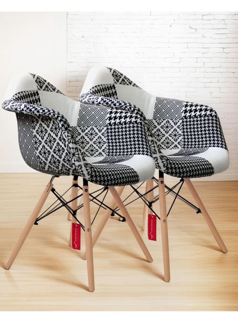 Pack 2 Sillas Comedor Poltronas Eames Tokio Vincenzi-0