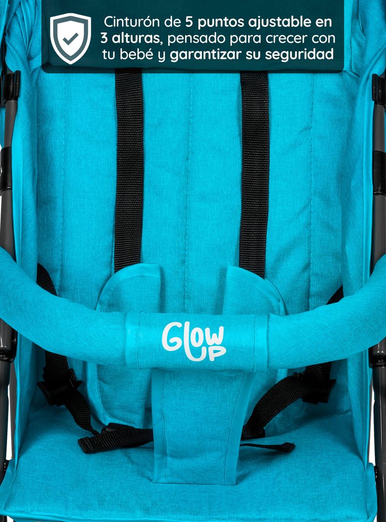 Coche Paragua Paseo Bebe Plegable Niño Niña Celeste-4