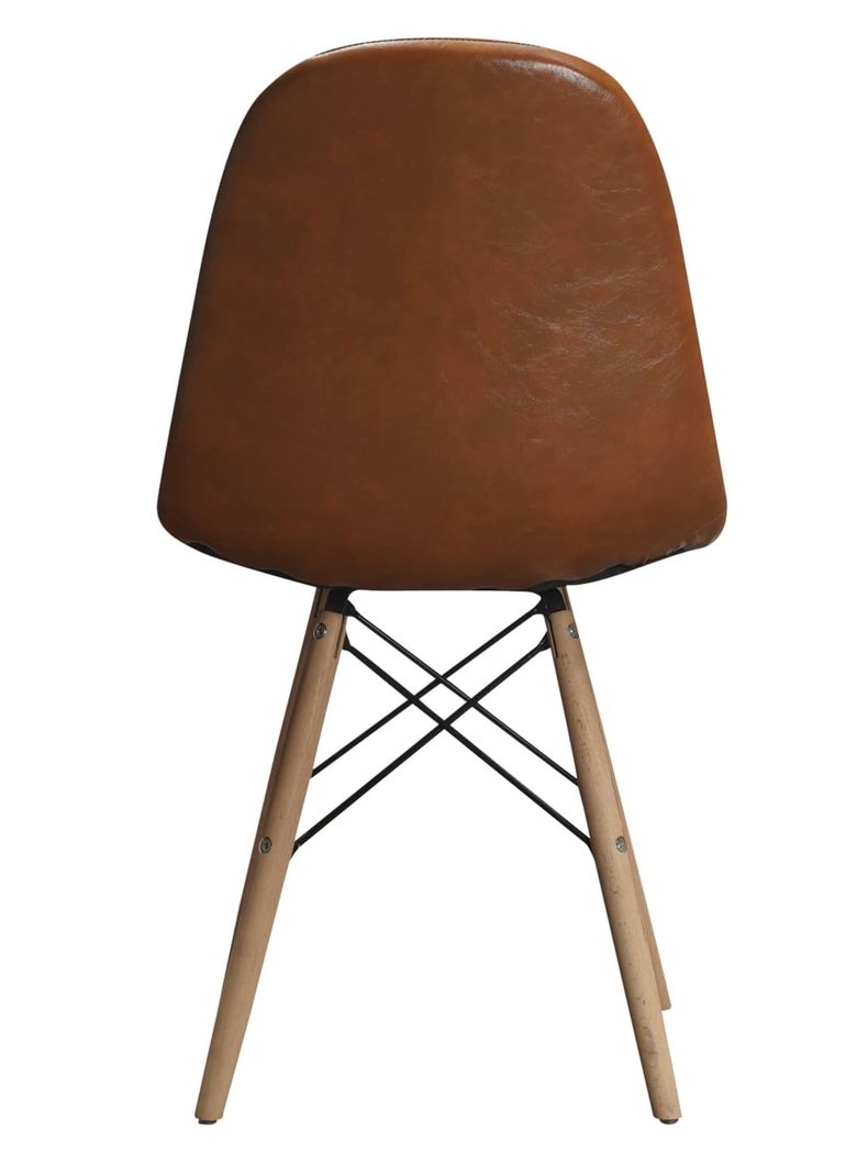 Pack 4 Sillas Comedor Eames Leather Café Vincenzi-5
