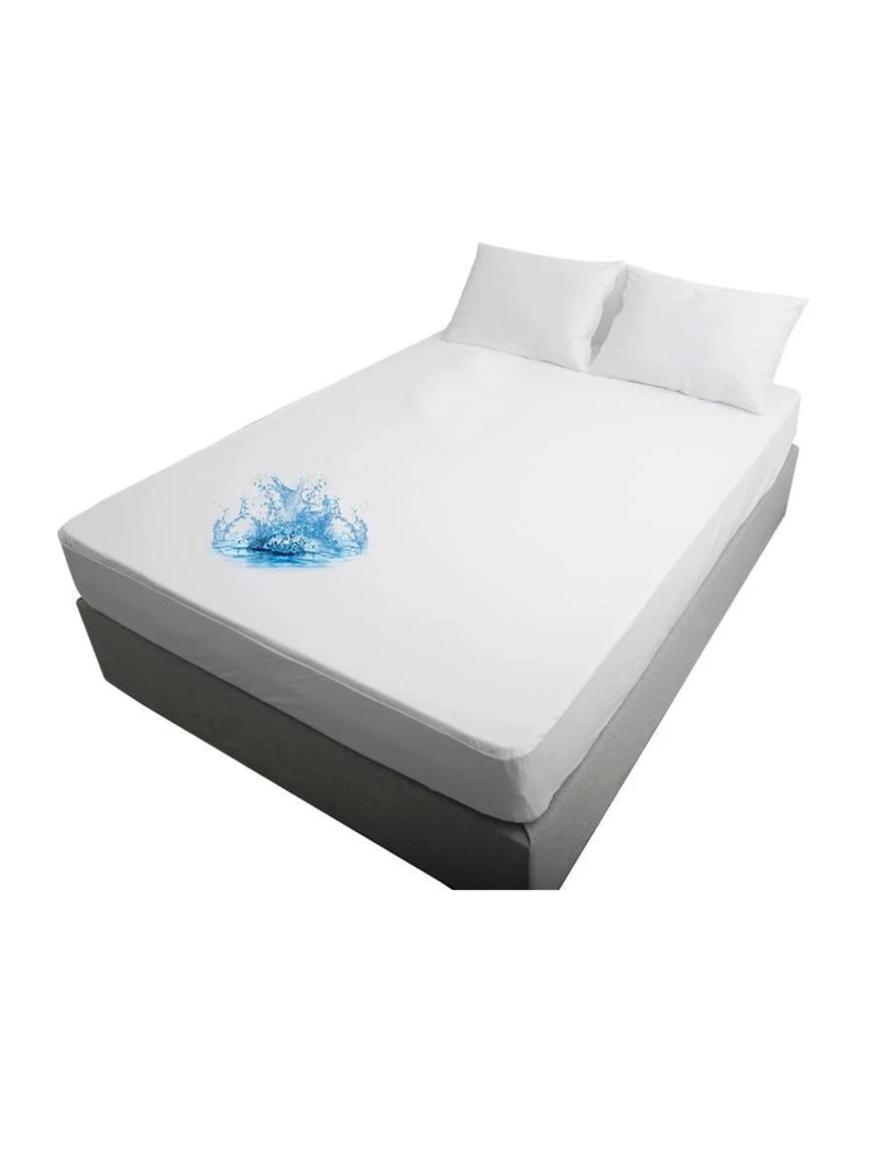 Cubre Colchón Impermeable 2 Plazas Liso Extra Suave-0