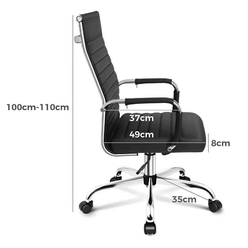 silla de oficina Elements Black Gerencia Ergonomica-5