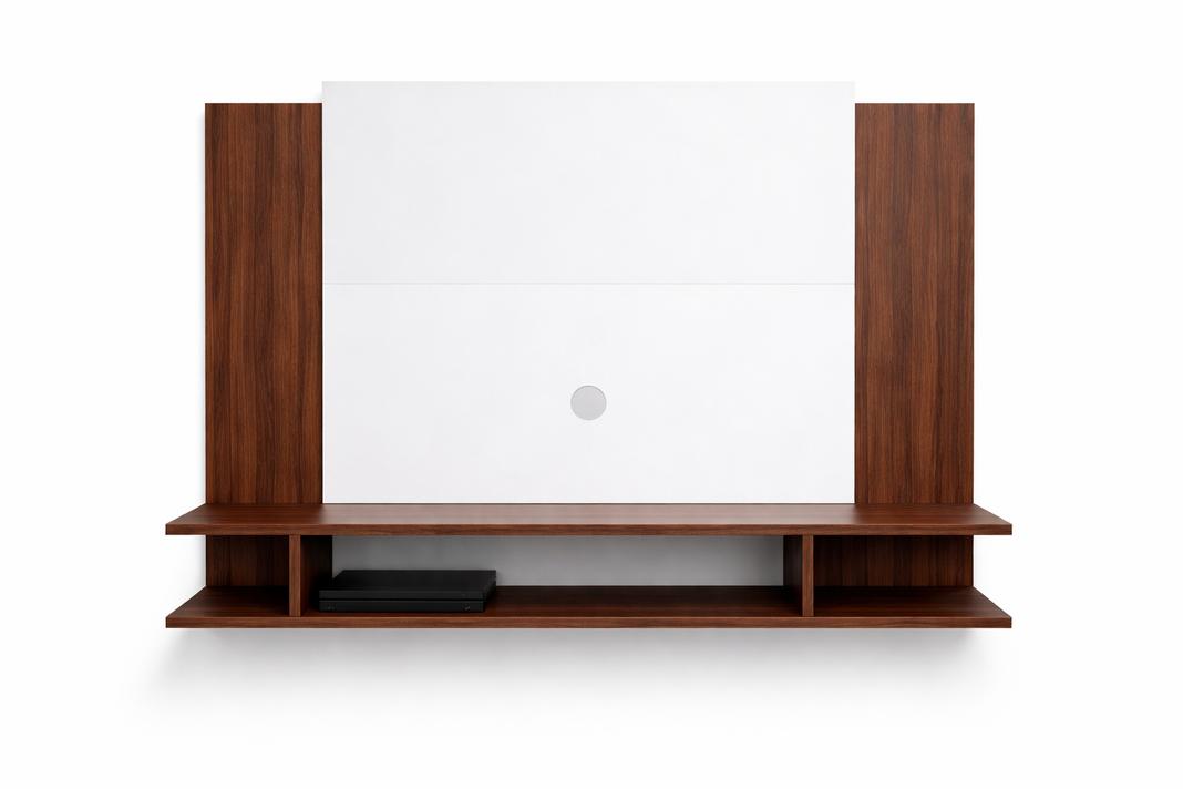 Panel de Television 50 Pulgadas Decorativo Moderno MDF con Repisa
