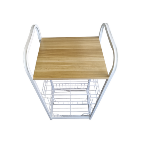 Carro de cocina Asus organizador con cesta-2