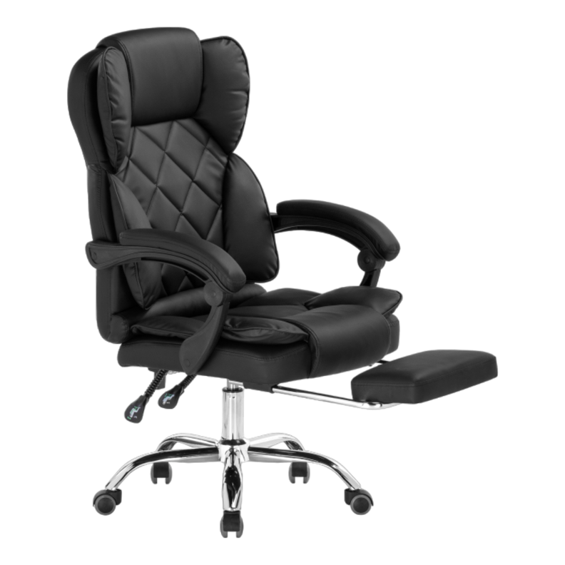 Silla ejecutiva Novo reclinable con apoya pies color negro-0