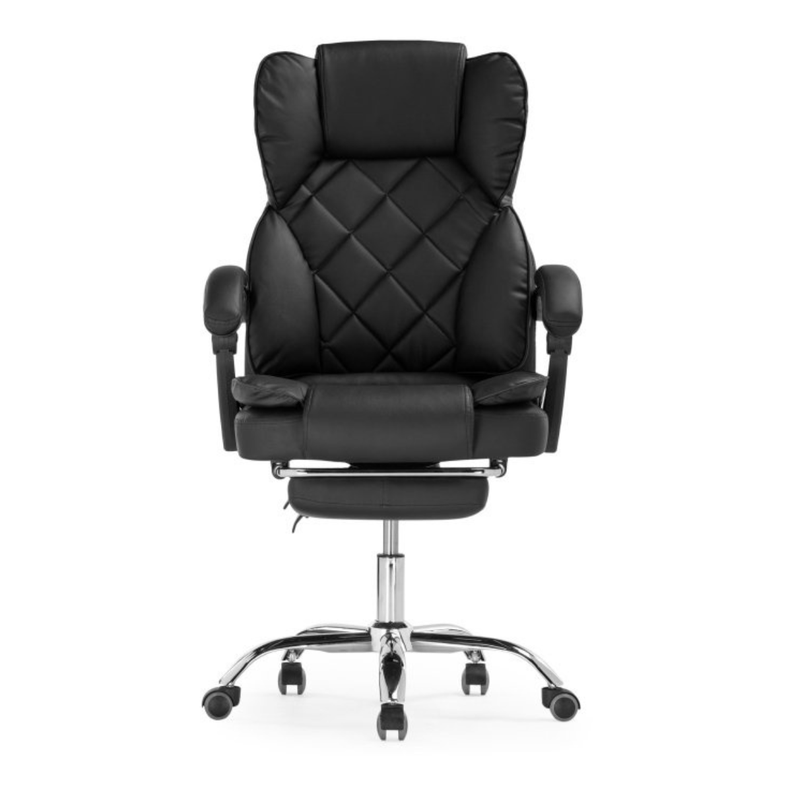 Silla ejecutiva Novo reclinable con apoya pies color negro-2