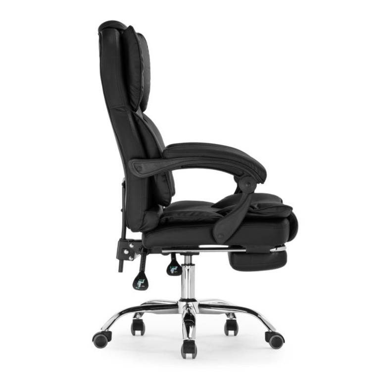 Silla ejecutiva Novo reclinable con apoya pies color negro-4