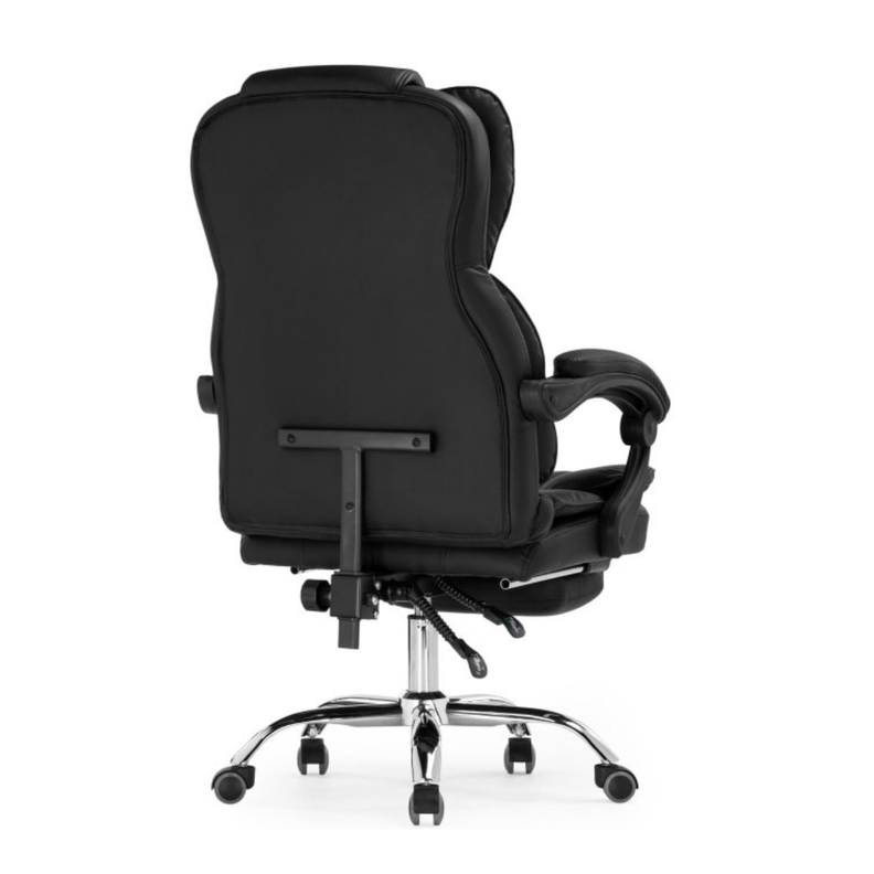 Silla ejecutiva Novo reclinable con apoya pies color negro-5