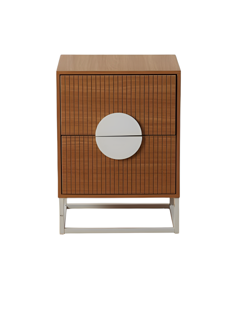 Velador Lumière 2 Cajones amplios estilo moderno madera-0