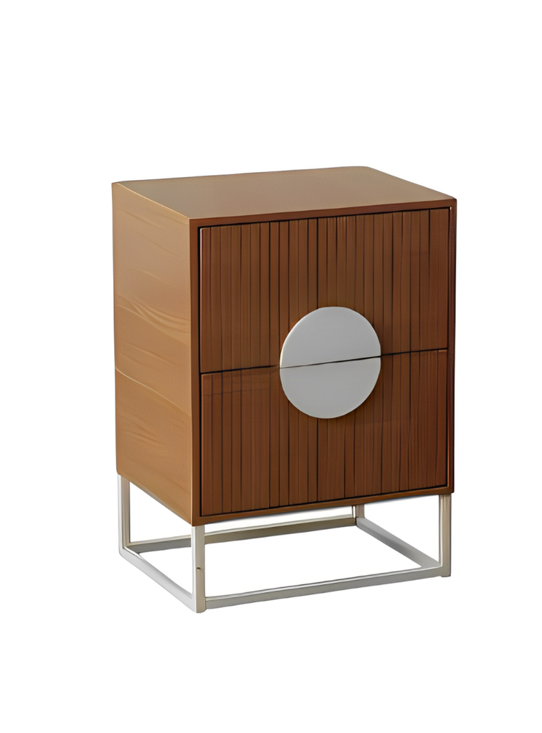 Velador Lumière 2 Cajones amplios estilo moderno madera-3