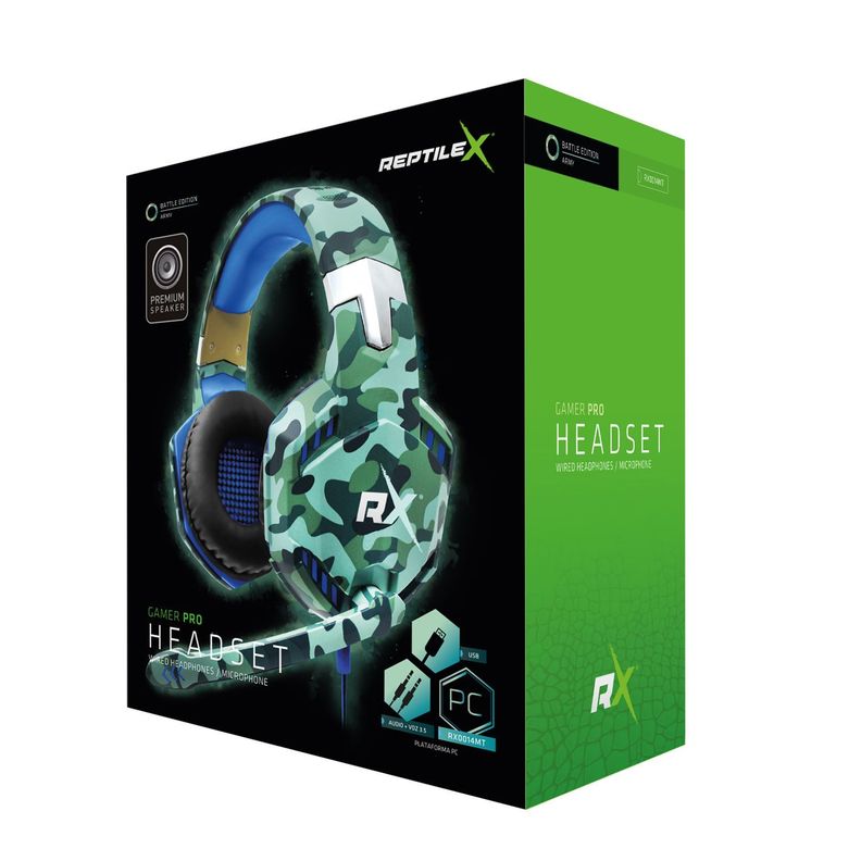 Audifono Gamer PC 2 Plug 3.5 de Audio Voz USB-3