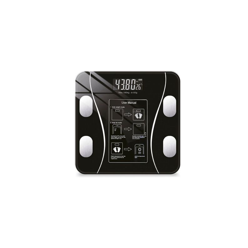 Pesa Digital Inteligente App Smartphones 180Kg  Negro 0
