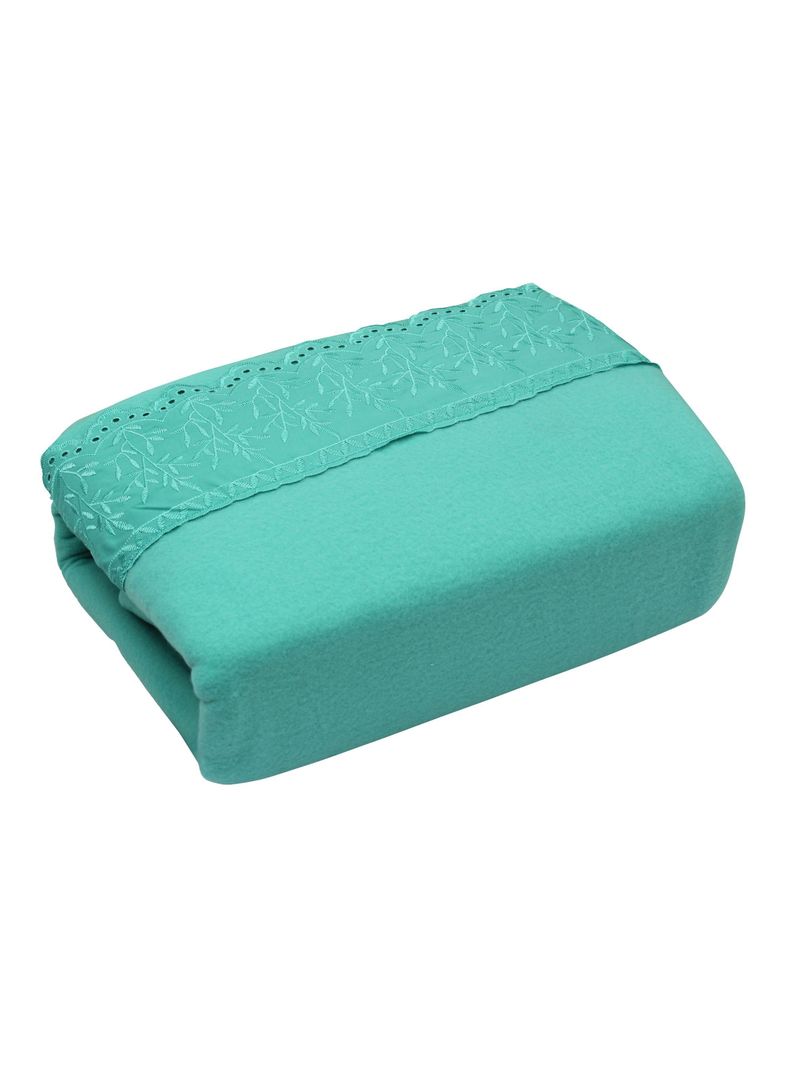 SABANA ANDES POLAR BRODERIE TURQUESA 2 PLAZAS-1