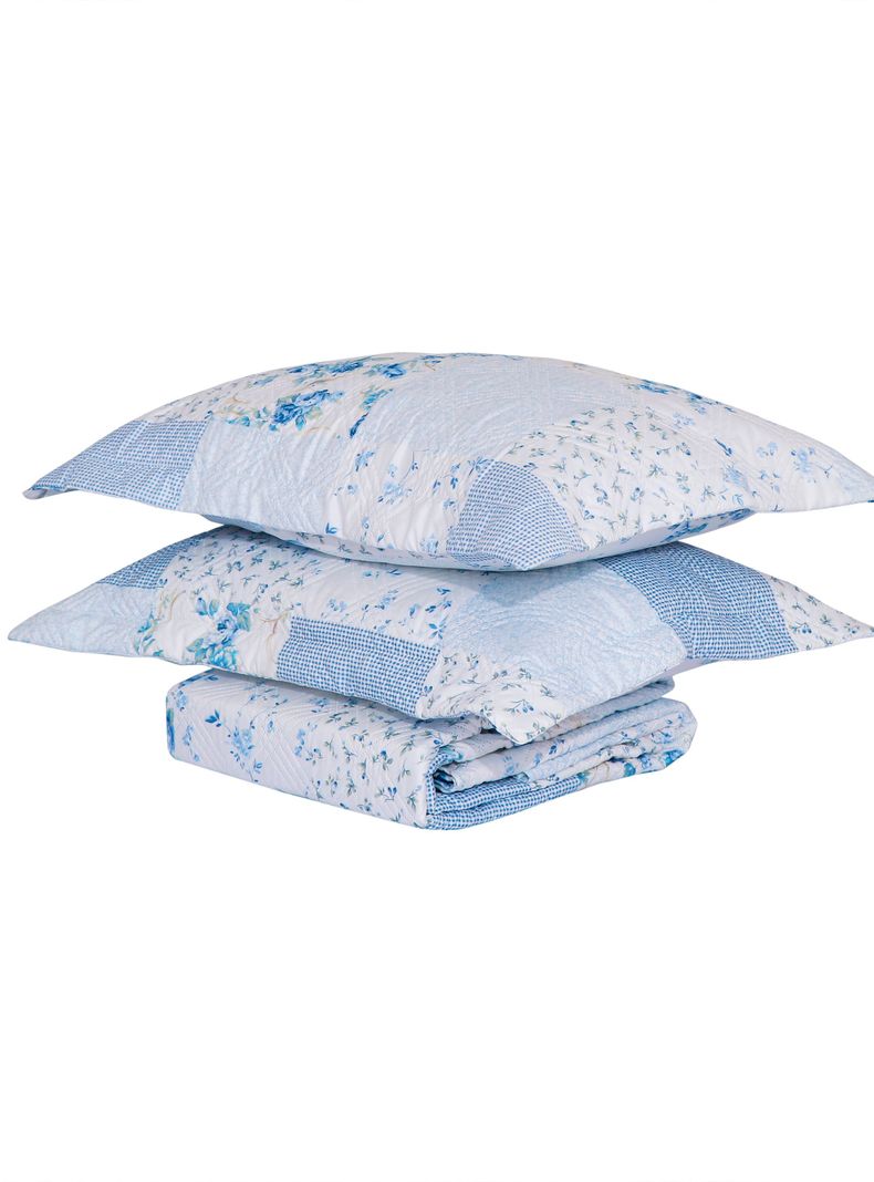 QUILT ANDES ESTAMPADO PATCHWORK CELESTE 1.5 PLAZAS-2