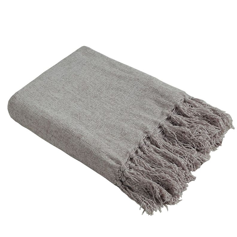 MANTA ANDES LISA 125X150  GRIS