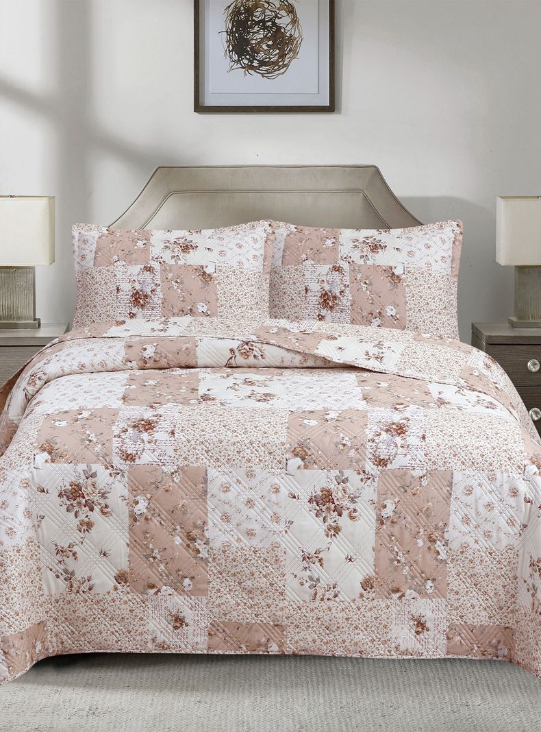 QUILT ANDES ESTAMPADO PATCHWORK BEIGE 1.5 PLAZAS-0