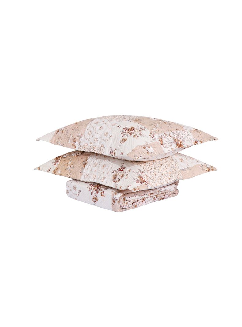 QUILT ANDES ESTAMPADO PATCHWORK BEIGE 1.5 PLAZAS-2