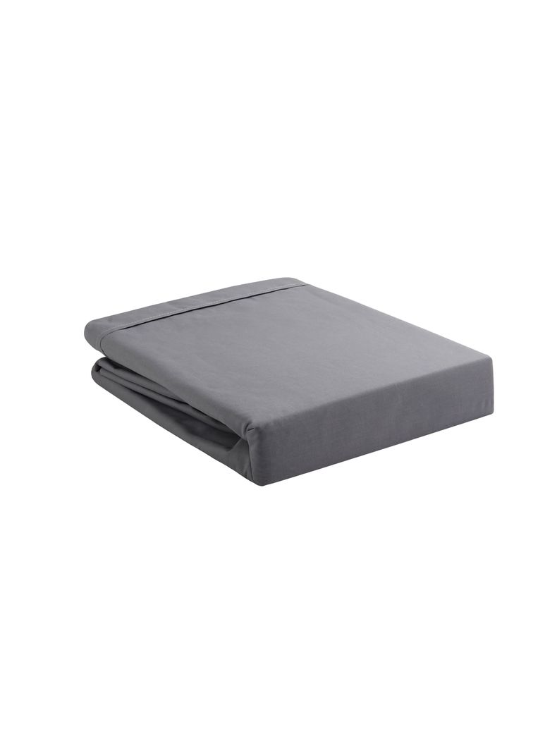 SABANA ANDES 144 HILOS LISA GRIS 1.5 PLAZA-1