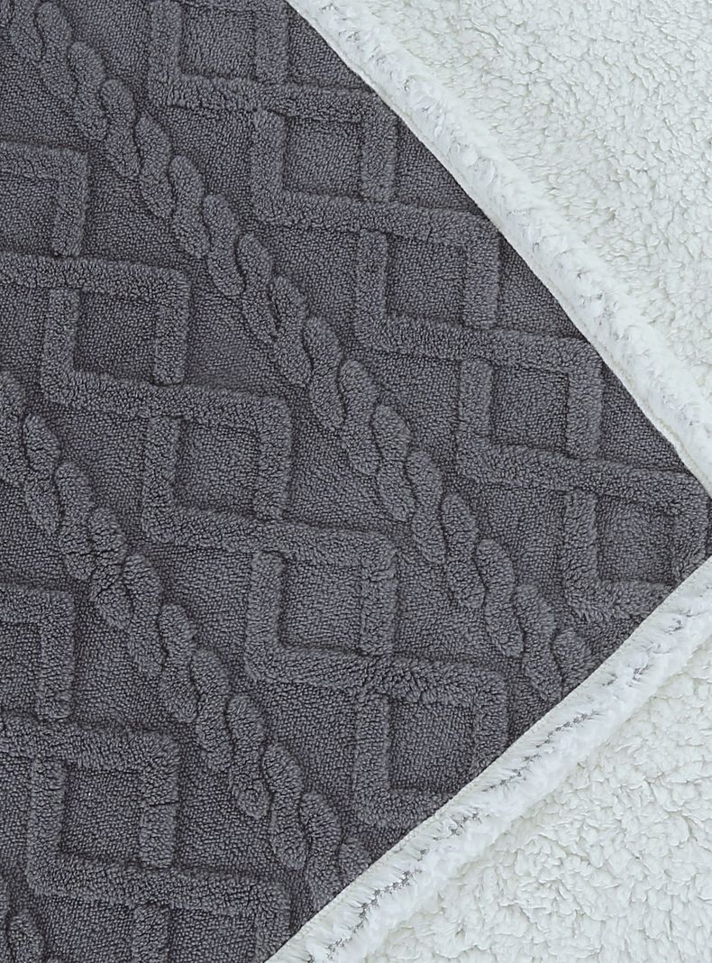 FRAZADA ANDES  JACQUARD SHERPA GRIS 2 PLAZA-1