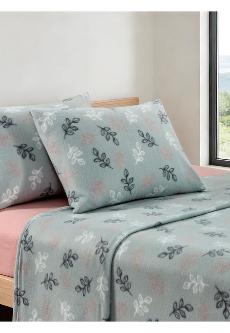 SABANA ANDES POLAR ESTAMPADA HOJAS KING