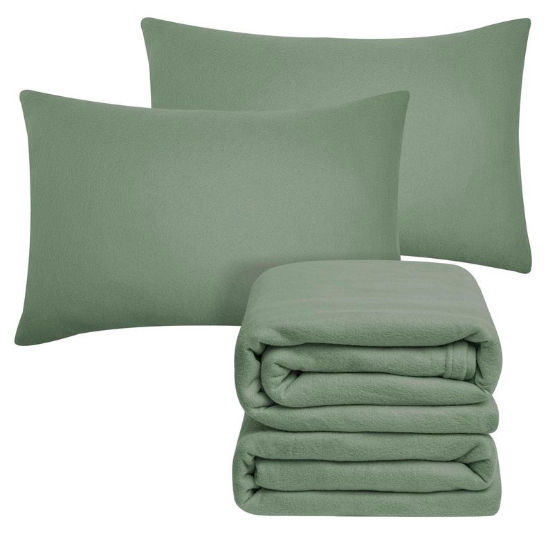 SABANA ANDES POLAR LISA VERDE 1.5 PLAZA-1