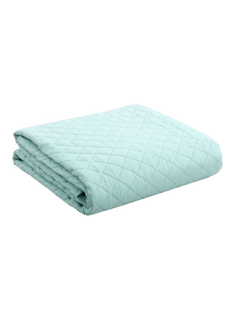 QUILT ROMANTIC 1.5P AQUA-1