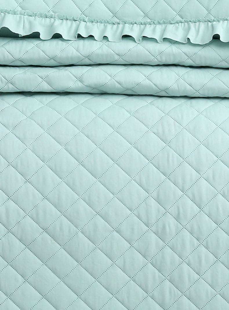 QUILT ROMANTIC 1.5P AQUA-2