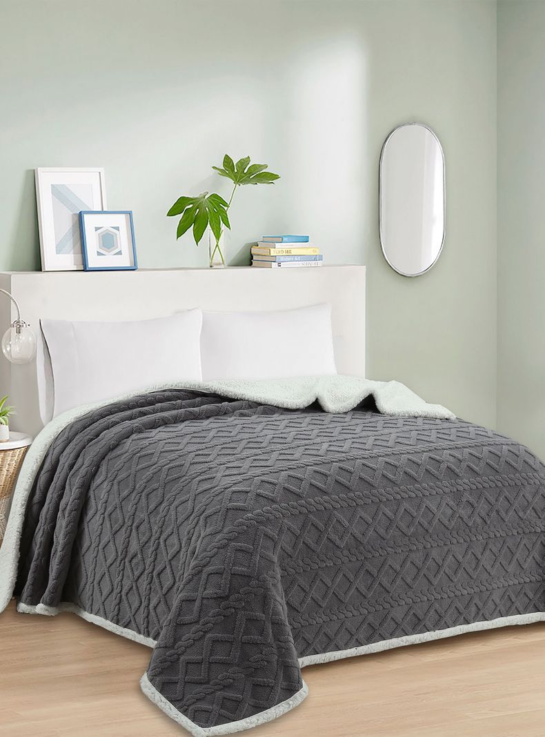 FRAZADA ANDES JACQUARD SHERPA GRIS 1.5 PLAZA-0
