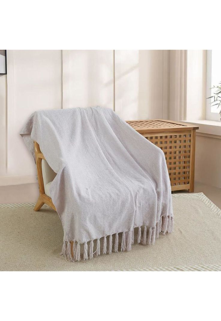 MANTA ANDES LISA 125X150  BEIGE