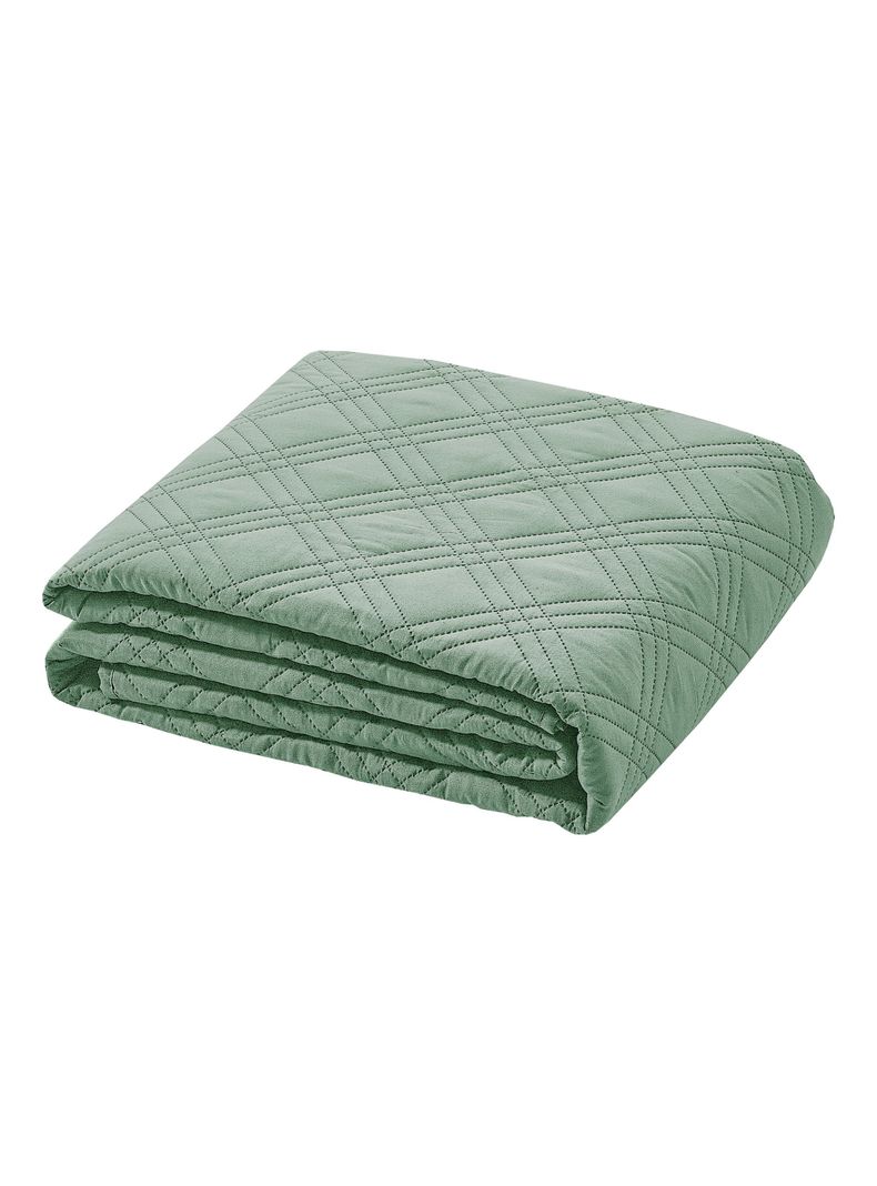 QUILT ANDES LISO VERDE 1.5 PLAZAS-2