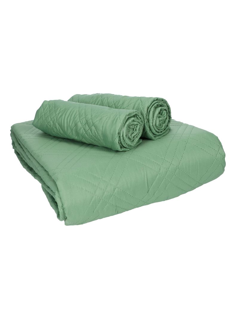 QUILT ANDES LISO VERDE 1.5 PLAZAS-3