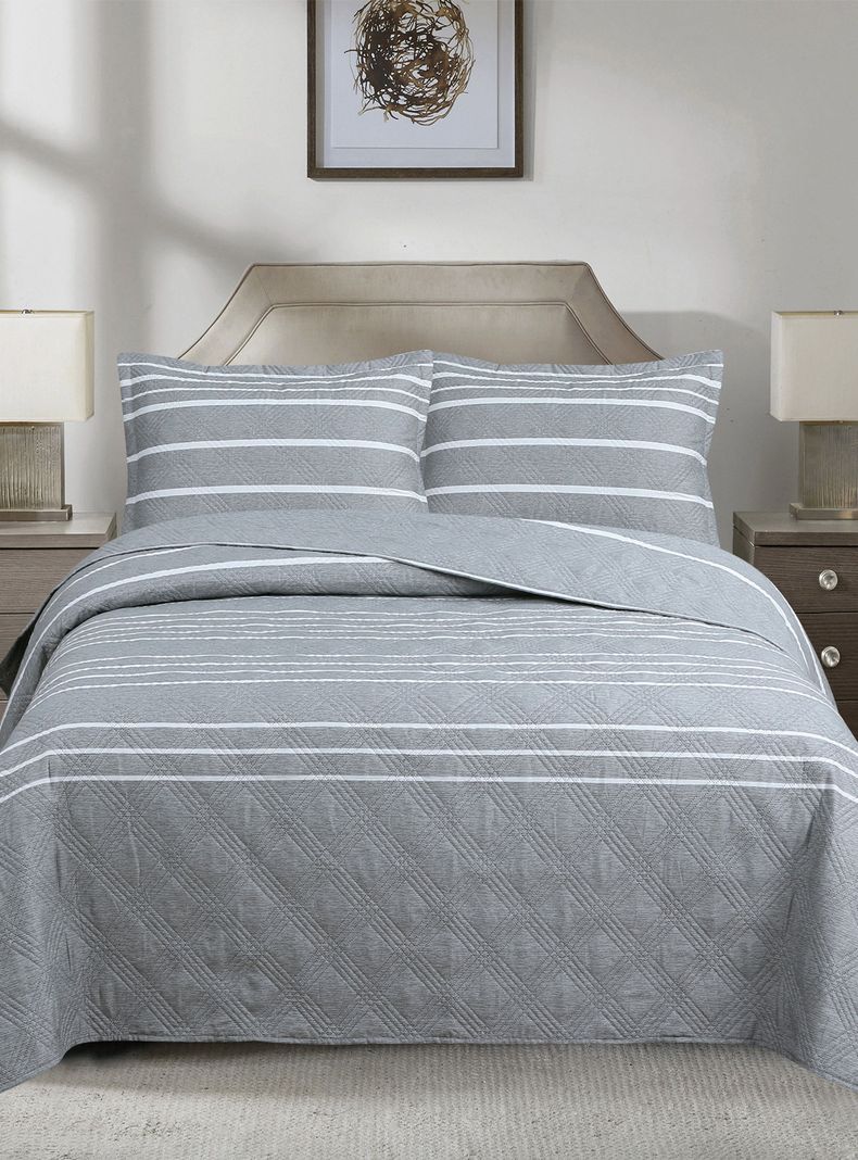 QUILT ANDES ESTAMPADO LISTADO GRIS 1.5 PLAZAS-0