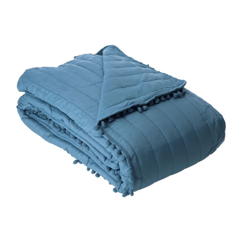 QUILT ANDES POM POM AZUL 1.5 PLAZAS-3