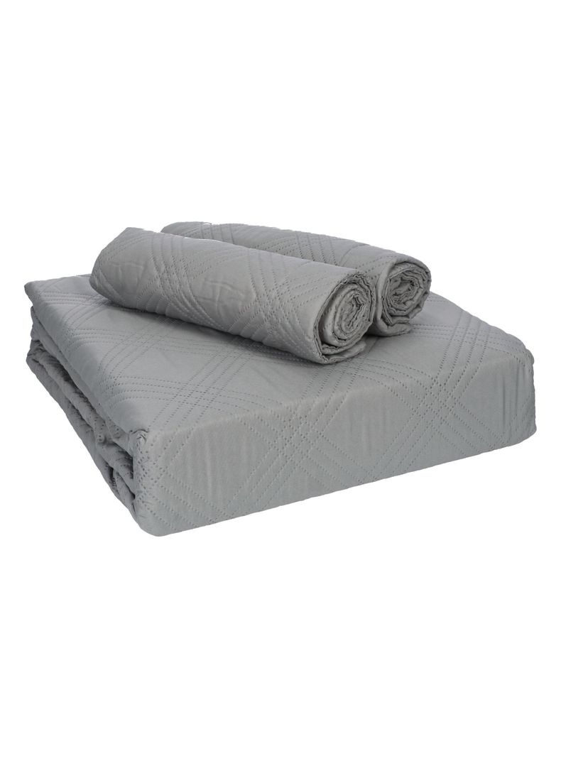 QUILT ANDES LISO  GRIS 1.5 PLAZAS-3