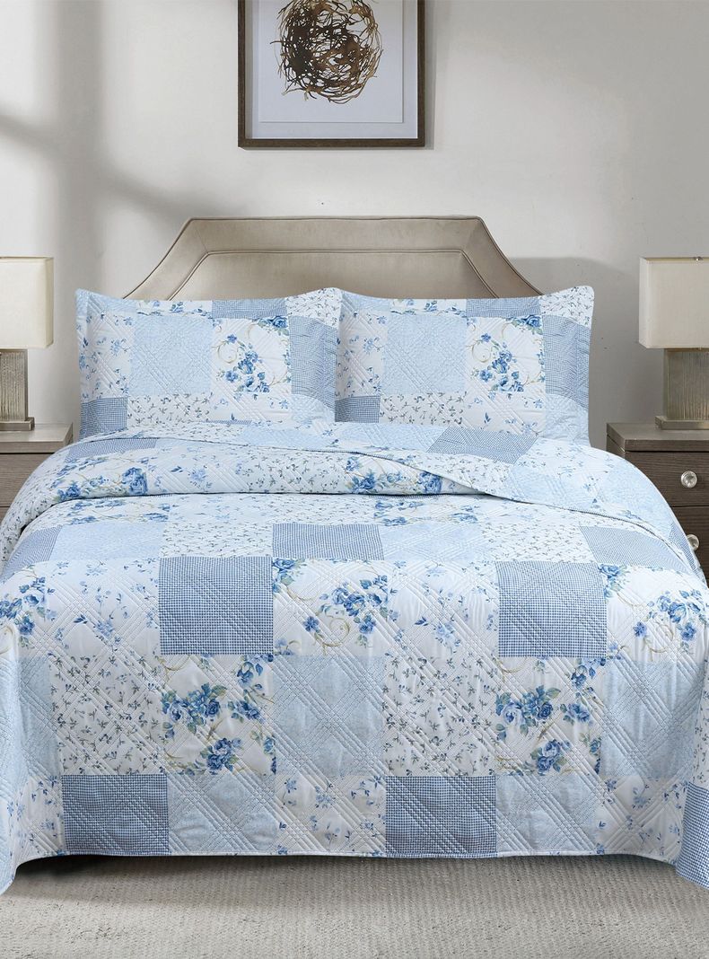 QUILT ANDES ESTAMPADO KING PATCHWORK CELESTE-0