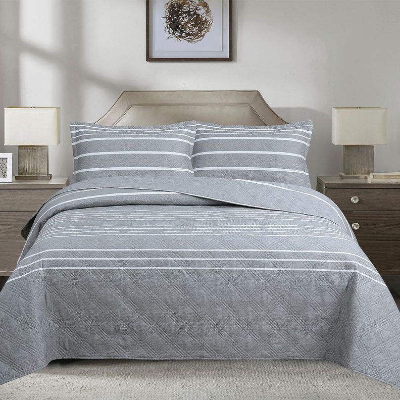 QUILT ANDES ESTAMPADO LISTADO GRIS 2 PLAZAS-1