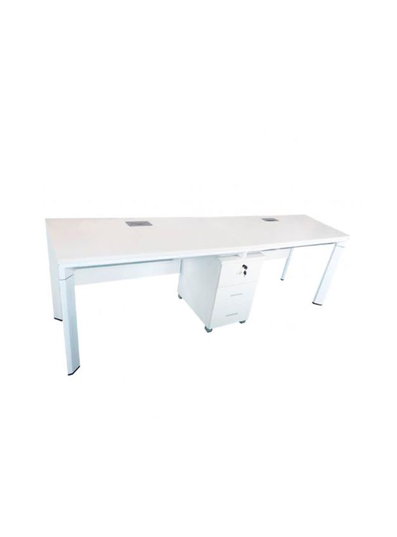 Bench 2 puestos en linea Escritorio Premium 240x60cm-0
