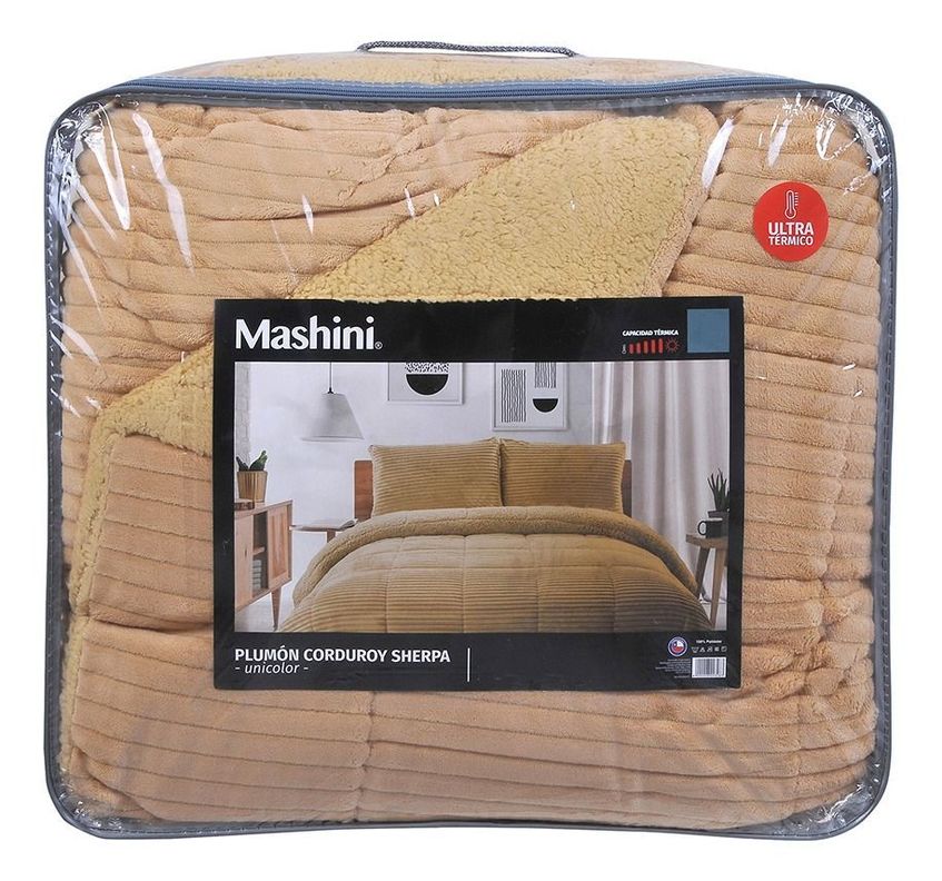 plumon cordoroy sherpa 2 plazas terracota-2
