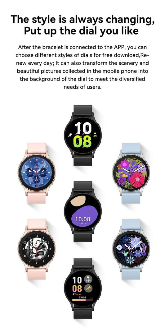Reloj Smartwatch Gt1 Laxasfit color acero negro-1