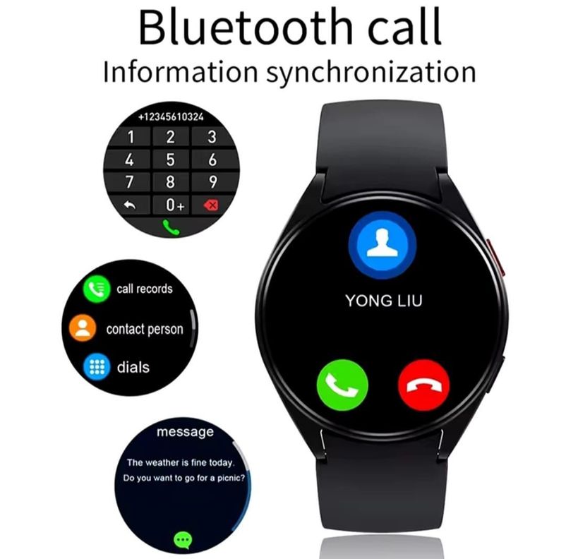 Reloj Smartwatch Gt1 Laxasfit color acero negro-2