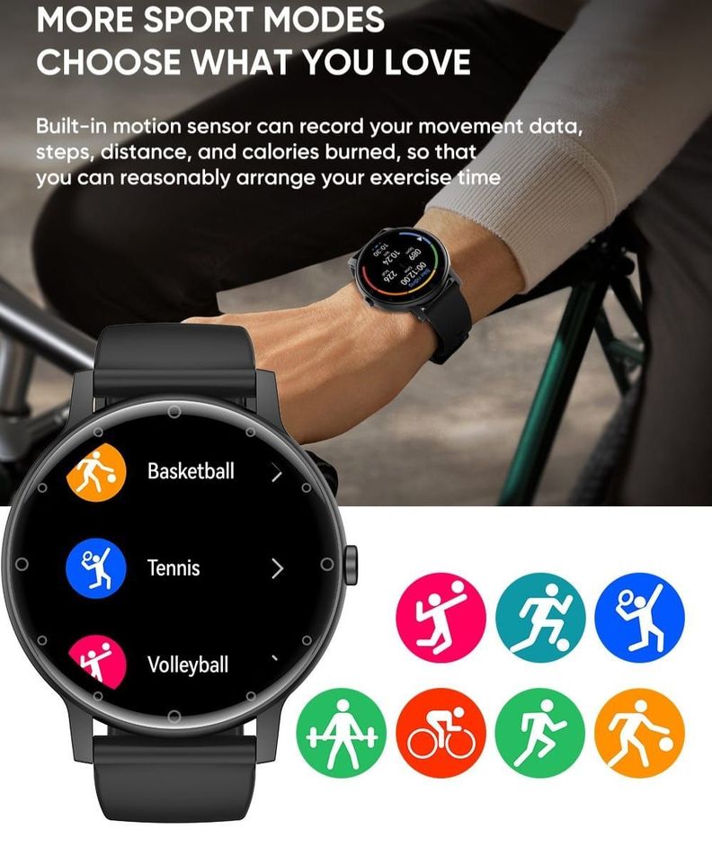 Smartwatch Bluetooth S88 negro Fitness Sports Top ventas-2